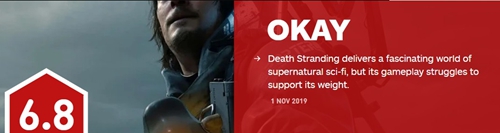 死亡搁浅IGN评分为什么这么低