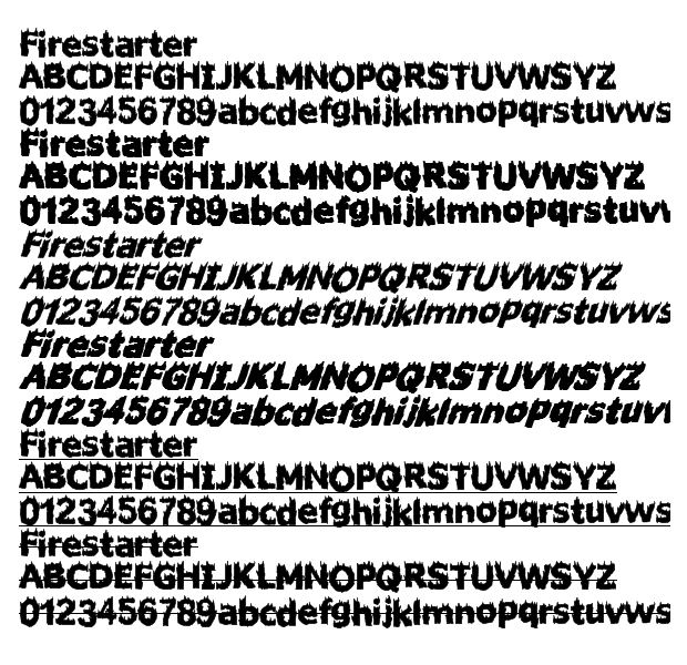 FIRESTARTER字体下载 v1.0.0