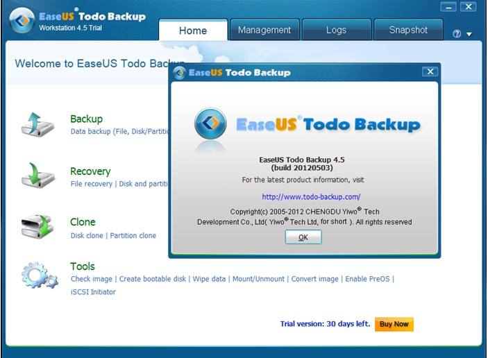 EaseUS Todo Backup Technician免费版